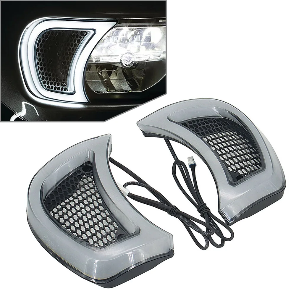 

Мотоциклетный трассировщик, передняя фара с внутренним освещением, световые индикаторы для Harley Road Glide 2015 2016 2017 2018 2019 2020 2021 2022