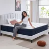 14 Inch King Mattress with Euro Top Hybrid Gel Memory Foam Mattress with 7-Zone Individually Wrapped Coils,King Size Mattress 1