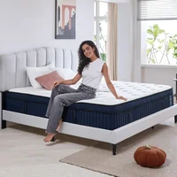 14 Inch King Mattress with Euro Top Hybrid Gel Memory Foam Mattress with 7-Zone Individually Wrapped Coils,King Size Mattress 1