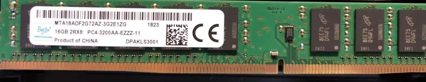 

Для 16G 3200 pure ECC узкая полоса VLP server MTA18ADF2G72AZ-3G2E1