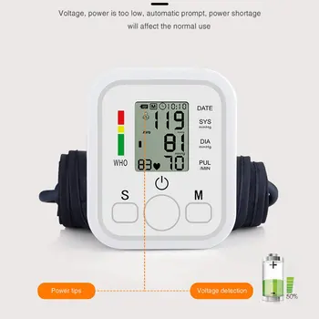 Portable Tonometer Digital Tensiometer Heart Rate Monitor Arm Blood Pressure Monitor BP Equipment Automatic Professional Medical 4