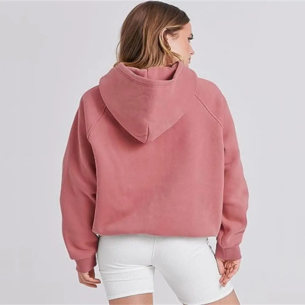 

Elegant Commuting Style Top Fashionable Women's Loose Casual Hooded Coat with Large Pocket Stylish Autumn Winter for Streetwear