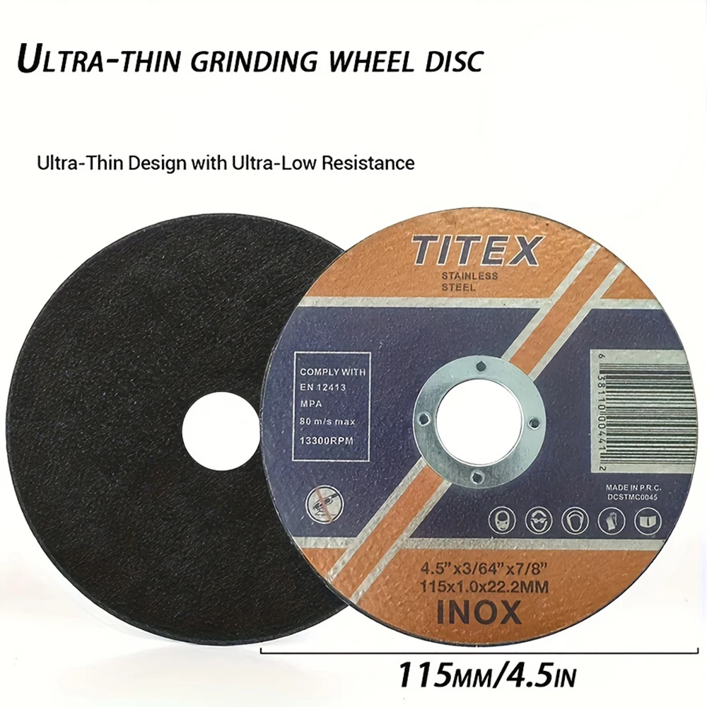 4-1/2 inch 115mm Metal Cutting Disc Resin Grinding Wheel Disc For Stainless Steel Iron Angle Grinder Cutting Circular Saw Blade