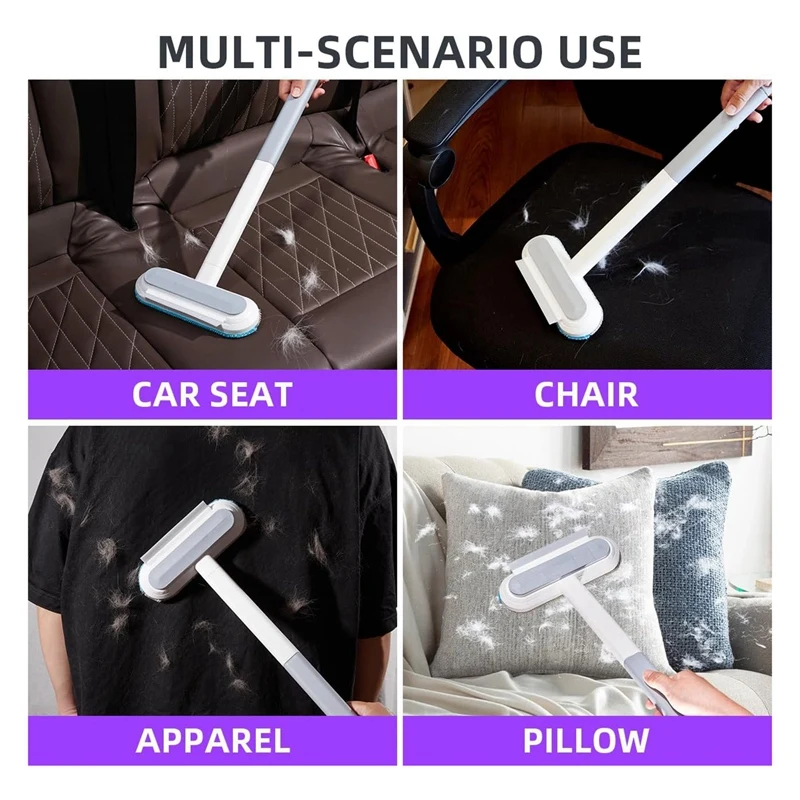 Cat Hair Remover Furniture, Reusable Roller, Pet Hair Removal Tool, Carpet Rake For Pet