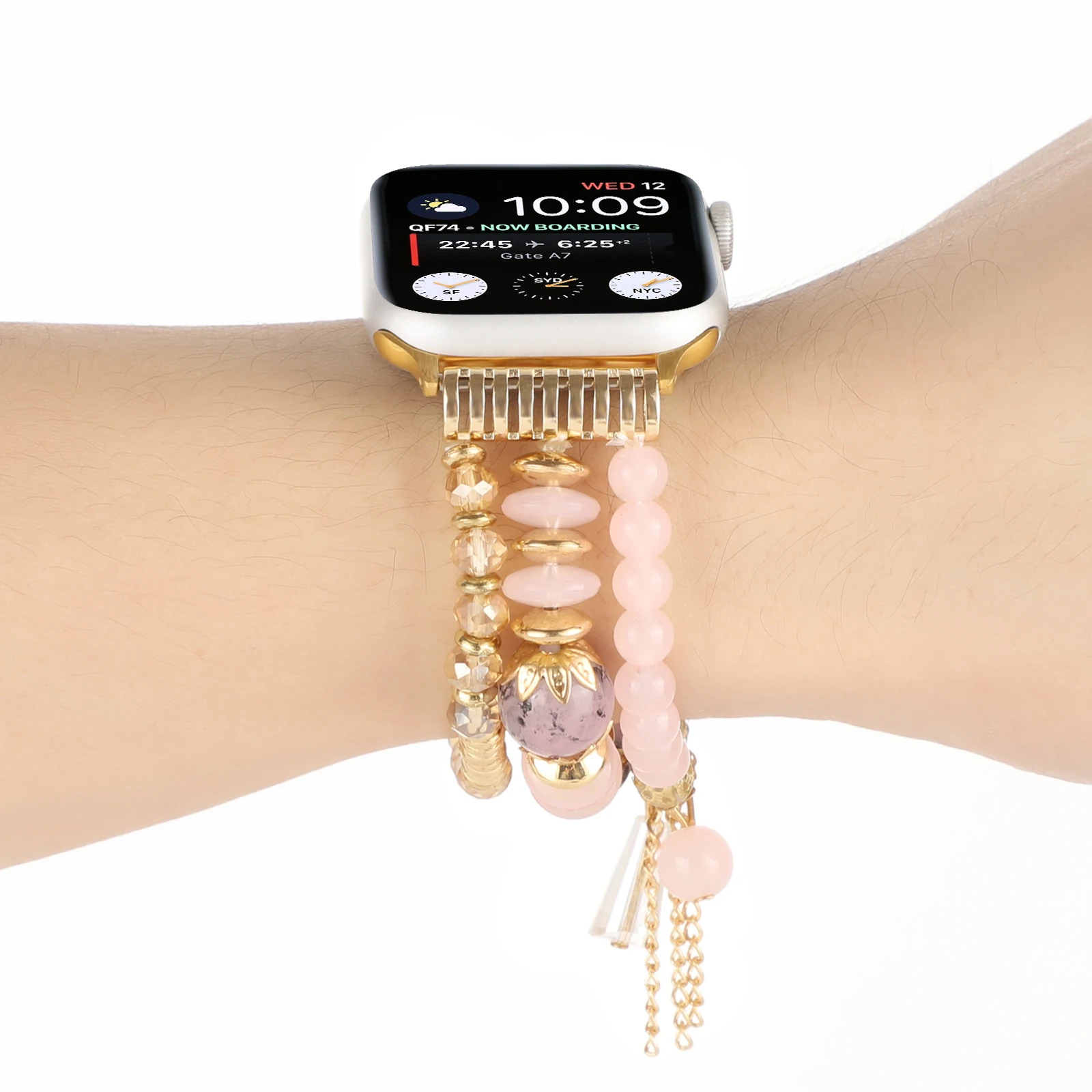 Jewelry Strap For Apple Watch Series Ultra 8 7 45mm 41mm 49mm Women Bracelet Wristband For iWatch 6 5 4 3 SE 44mm 40mm 42mm 38mm