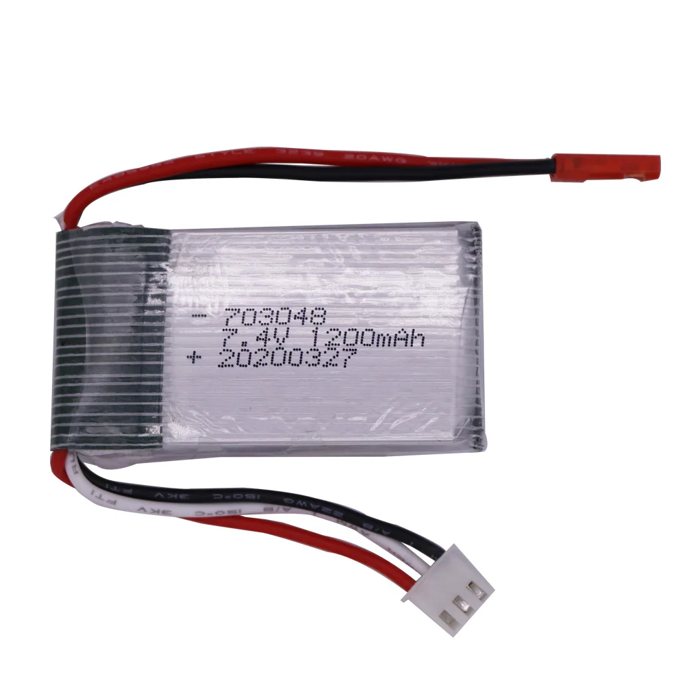 7.4V 1200mah Lipo Battery For MJXRC X600 U829A U829X X600 F46 X601H JXD391 FT007 Toys parts upgrade 7.4V 1000mah 703048 Battery 3