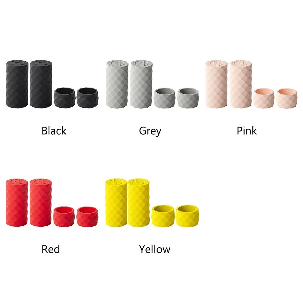 Bike Handlebar Tape Fixed Ring Bike Grips Rubber Cap Curved Handle Tape Fixing Sleeve Multicolor Wear Resistant Accessories
