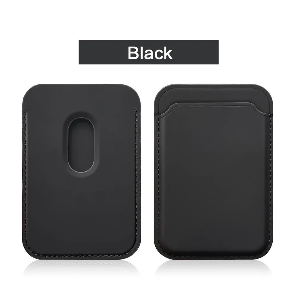 Premium Magnetic Card Holder Wallet Case with Liquid Silicone Finish