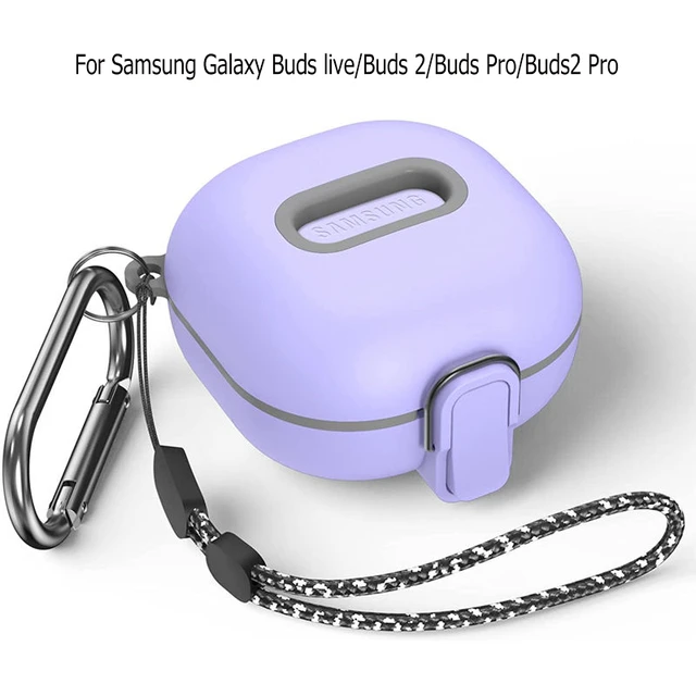 Upgrade Lock] custodia per Samsung Galaxy Buds2 Pro Buds Pro 2 FE Case Buds  Live Armor Cover custodia protettiva antiurto portachiavi con cordino -  AliExpress
