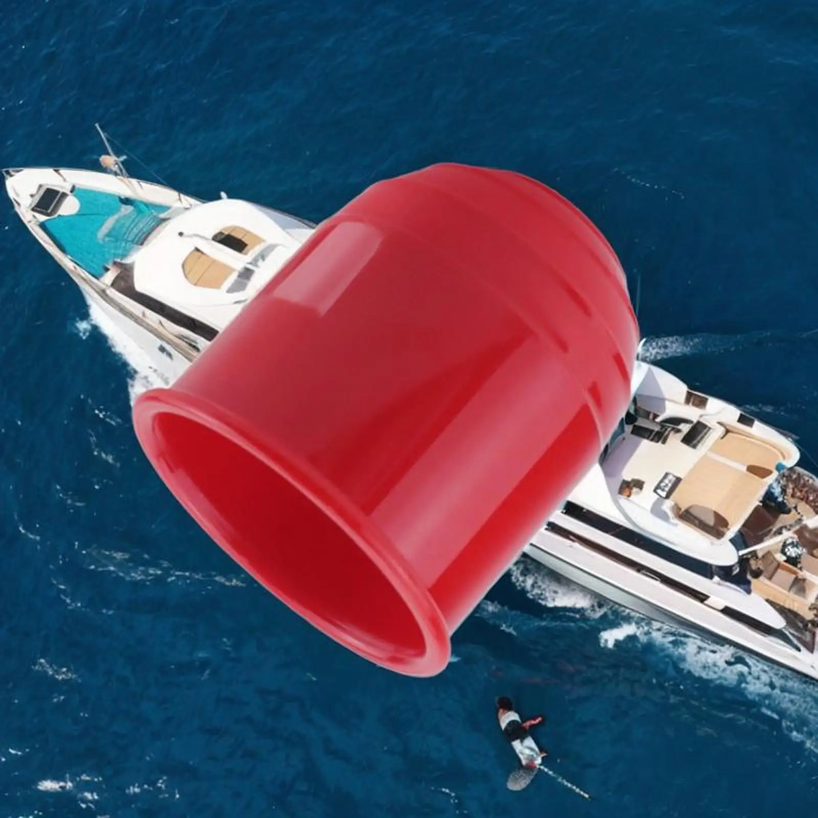 Generic Vehicle Tow Bar Ball Cover Protector Cap, Accessories, 50mm ,Portable Trailer Hitch Cover for Trailer Red Trucks RV