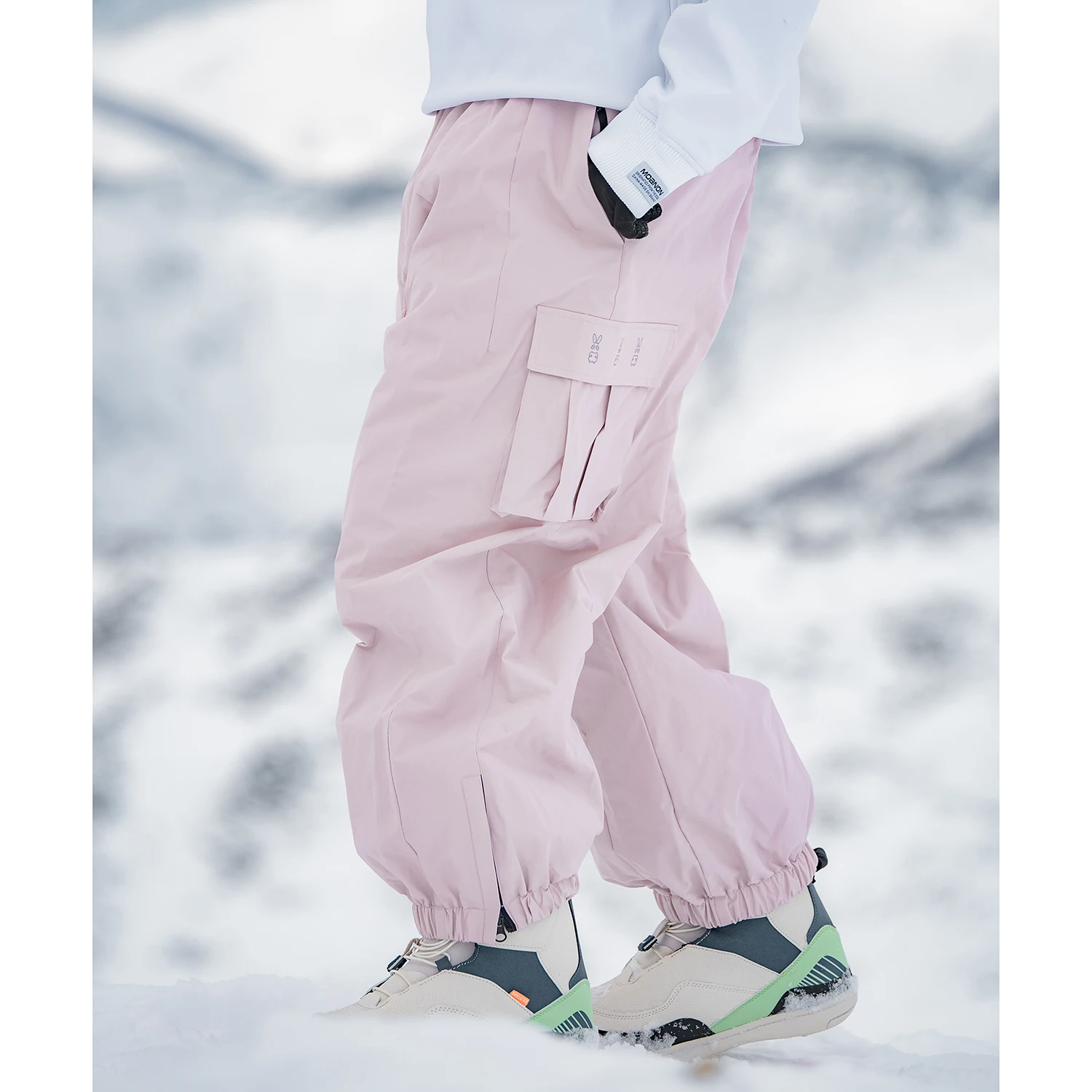 Winter Men&rsquo;s and Women&rsquo;s Single Board Ski Pants Double Board Ski Pants Windproof Waterproof Warm Thickened Oversize skiing pants