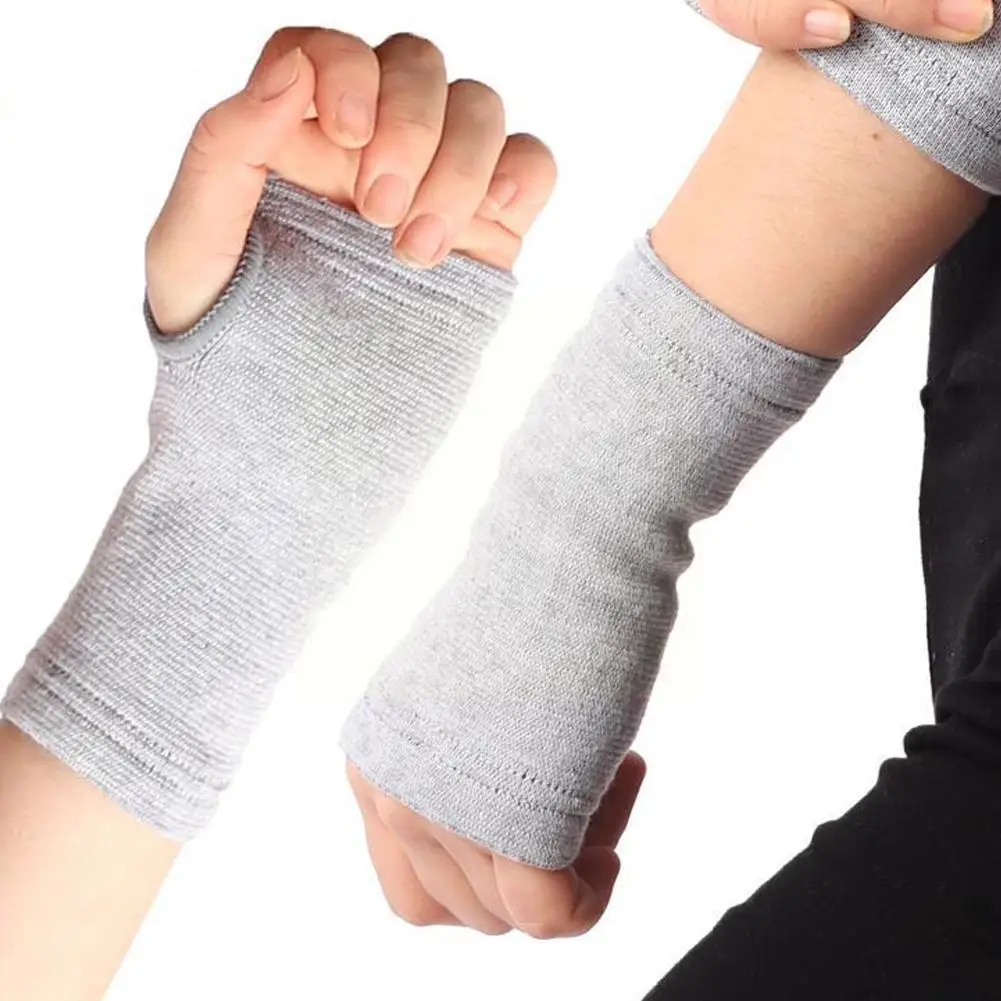 1Pair Sports Wrist Compression Sleeves Comfortable Hand Support Brace for Arthritis Tendonitis Sprains Workout Carpal Tunne W0C6