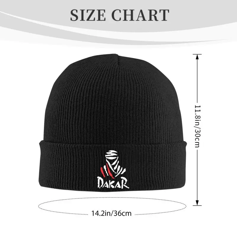 Warm soft acrylic beanie off-road racing rider winter hat