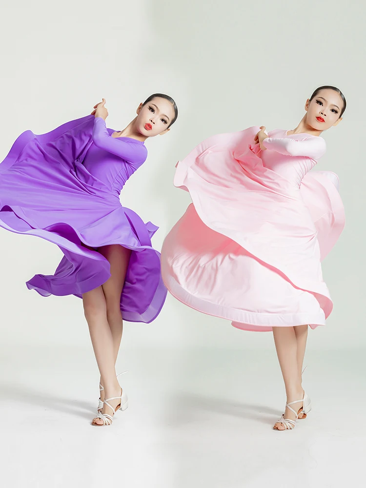 Modern Dance Skirt Suit Competition Performance Art Test Dress Gb Dance Suit Children Waltz Ballroom Dress