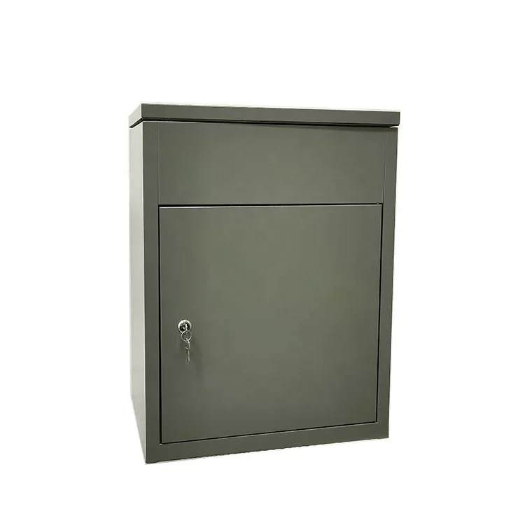 Waterproof Delivery Mailbox,Large Home DoorwayCourier Parcel Receiving Cabinet,Anti-theft Security Mental Express Delivery Box