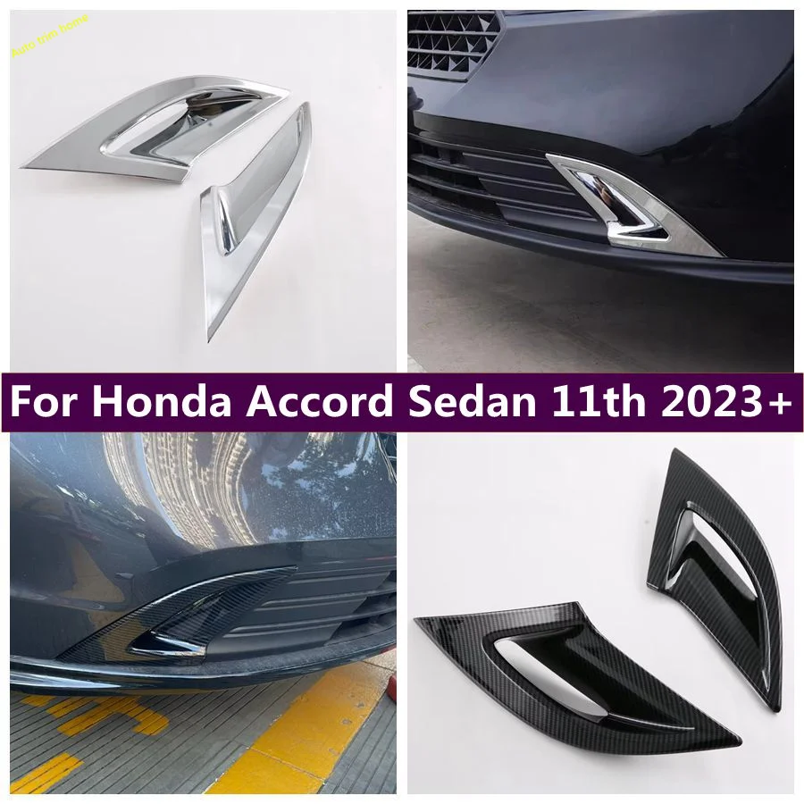 

Front Reflector Fog Lights Lamps Cover Sticker Decoration Frame Trim Fit For Honda Accord Sedan 11th 2023 2024 Accessories