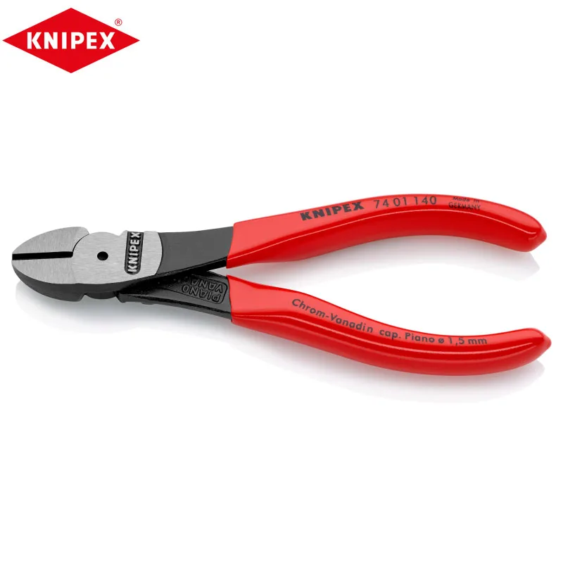 Knipex 74 01 140 Pinza Diagonale Taglio Diagonale Ad Alta Leva Uso Continuo Molto Resistente Adatto Per Lavori Pesanti E Continui