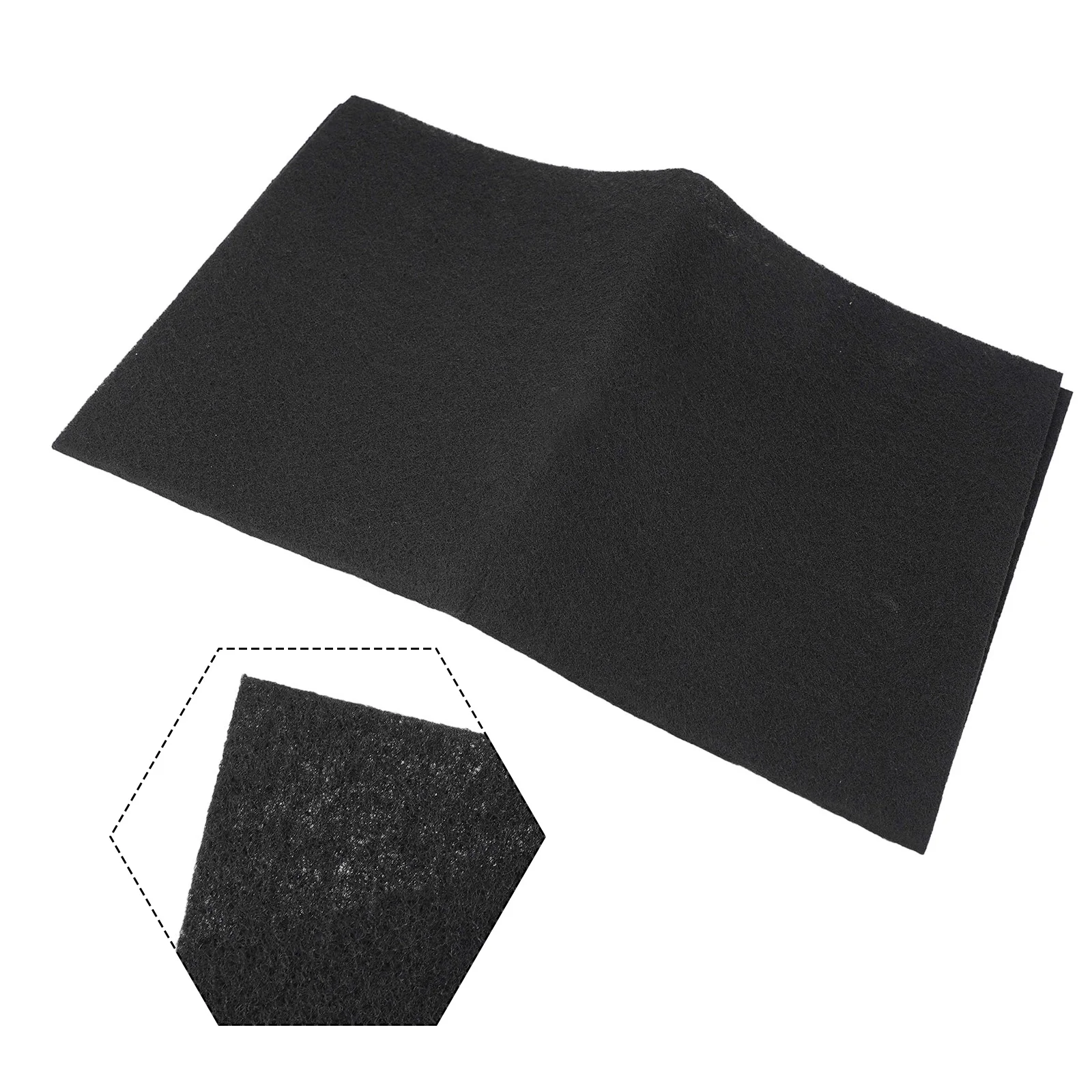 

Carbon Range Hood Filter 57cm X 47cmx2mm Grease Particle Collection Odor Prevention Home Kitchen Range Hood Parts
