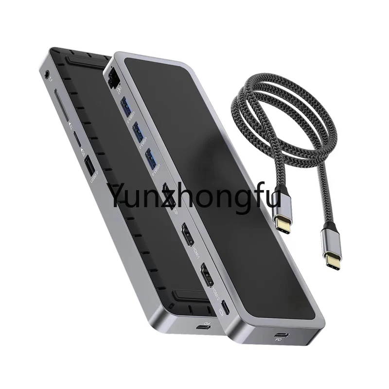 

12-in-1 Multi Port Function Type-C Power Adapter 100W C-type Hub 3.0 Laptop 12 In 1 En One Usb Type C Hub DP