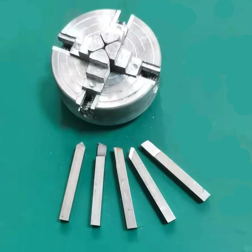HSS Lathe Turning Tool Sets & 48mm SelfCentering Mini K12 4 Jaw Lathe