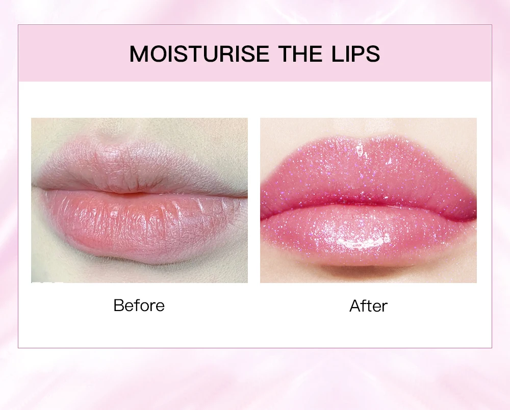 Description Picture 6 of itemQIBEST Shining Jelly Lipstick Color Change With Temperature Lip Stick Hydrating Moisturising Lip Balm Glitter Lipstick Cosmetics