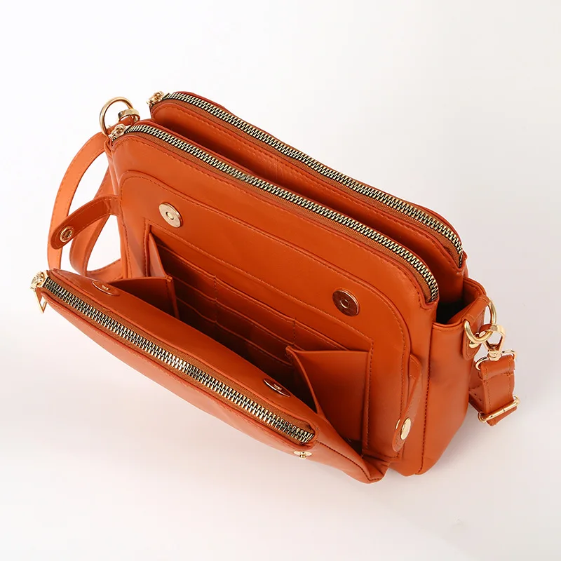 Crossbody Leather Shoulder Bags And Clutches