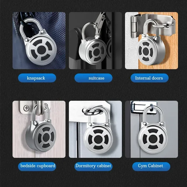 Tuya Smart Password Lock Bluetooth Smart Door Padlock Digital Electronic Lock Keyless Rechargeable Security Protection 2