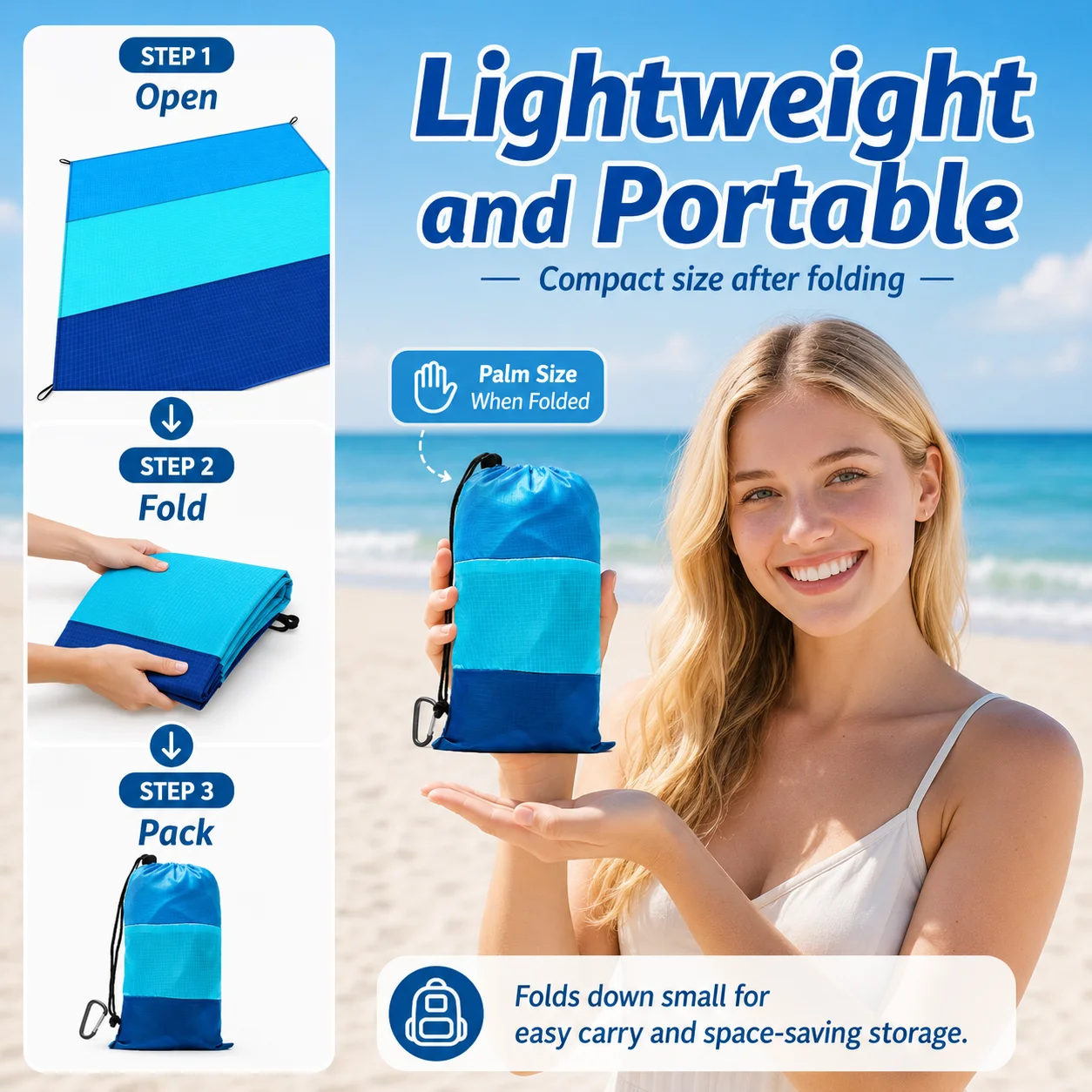  slider image of Oversized Lightweight Beach Blanket