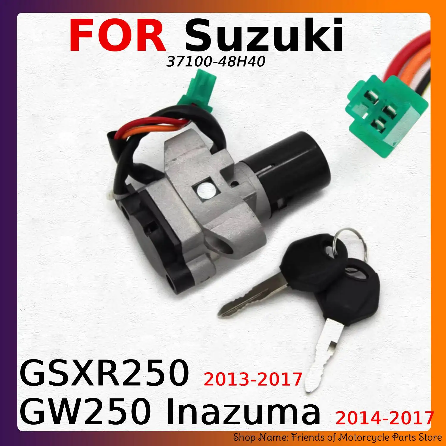 오토바이 점화 스위치 키는 스즈키 GW250 Inazuma GSXR250 2013 20..