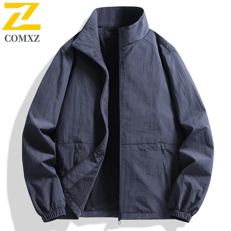 EiAOJacket  Plus Size Men's  Outdoor Windproof Waterproof Loose Fit Korean Style Casual Coat for Fishing Camping Hiking  2025
