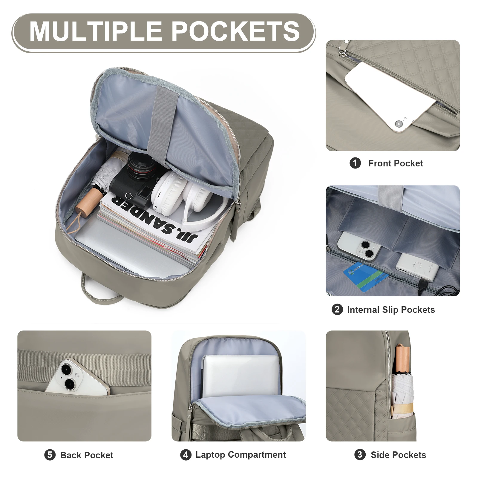 New Fashion Trend Women's Bags Travel Laptop Backpack, College School Backpack Casual Bags, Commuter Computer Backpack for Work