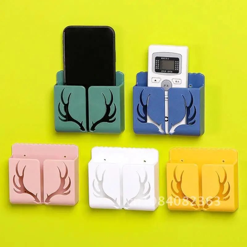 

Remote Control Storage Box Wall Mounted Storage Box TV Storage Box Air Conditioning Remote Control Phone Holder Organization 1pc