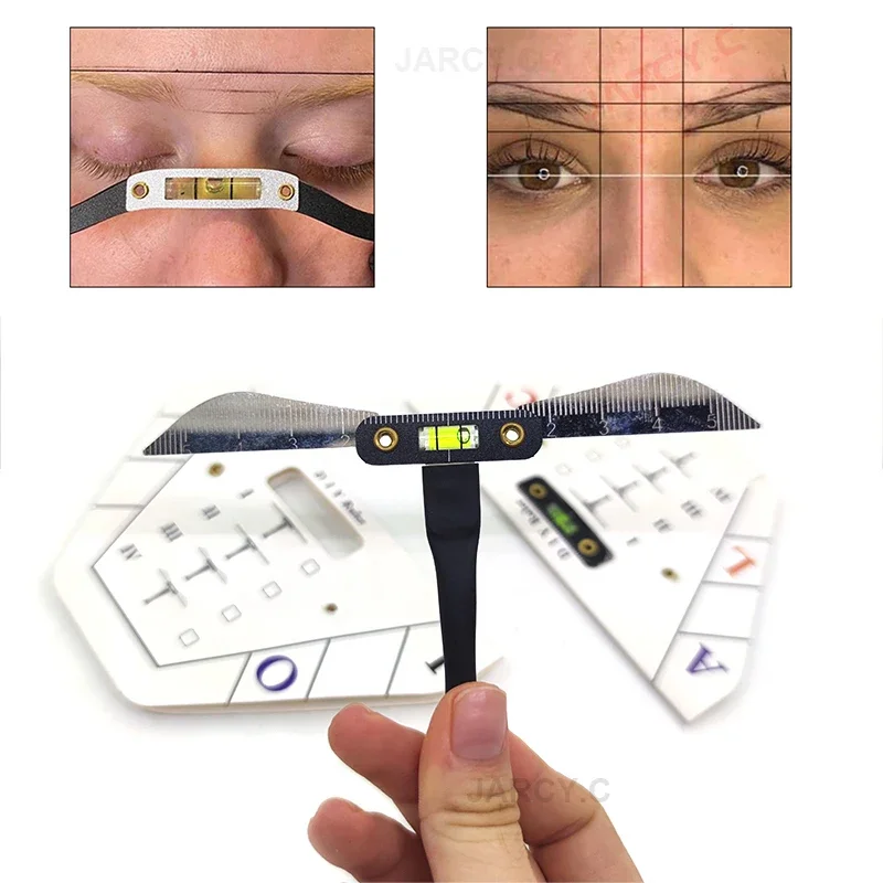 

Microblading Eyebrow Tattoo Ruler Point Positioning Reusable Mapping Brow Tool Makeup Tattoo Balance Measure Supplies Stencil