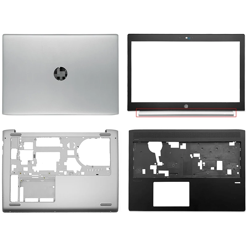 

Новинка, чехол для ноутбука HP Probook 450 серии G5, задняя крышка ЖК-дисплея, передняя панель, Упор для рук, верхний чехол, нижний чехол A B C D, серебристый чехол