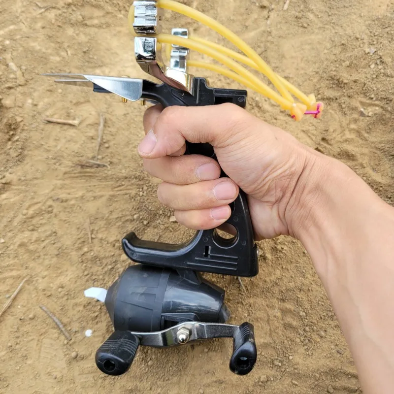 

Outdoor Powerful Fishing Catapult Hunting Professional Slingshots Shooting Fishing Slingshot Set Bow and Arrow Shooting Bow