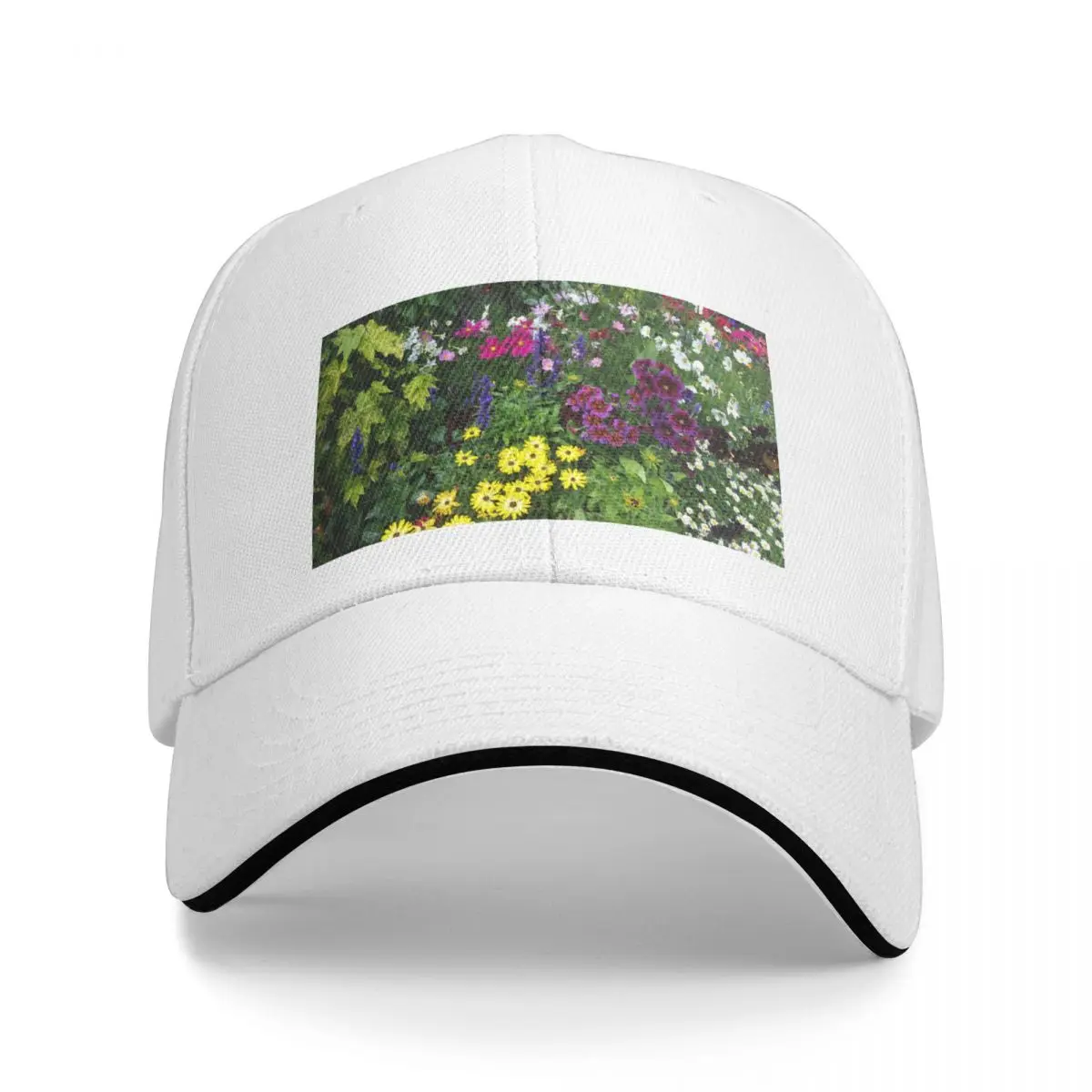 

Bright Summer Flowers Cap Baseball Cap Beach bag Women's cap Men's