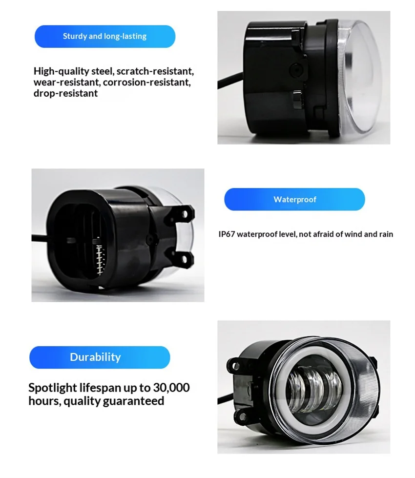 헤드라이트 LED 프로젝터 렌즈 안개등 3.5인치 DRL 안개등 토요타 캠리 4러너 시에나 타코마/렉서스 CT200h RX350용