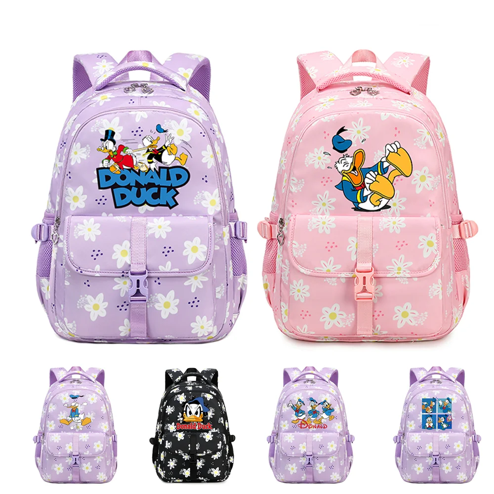 Paperino Per Adolescente Donna Uomo Zaino Grande Capacità Zaino Floreale Impermeabile Colorato Mochila