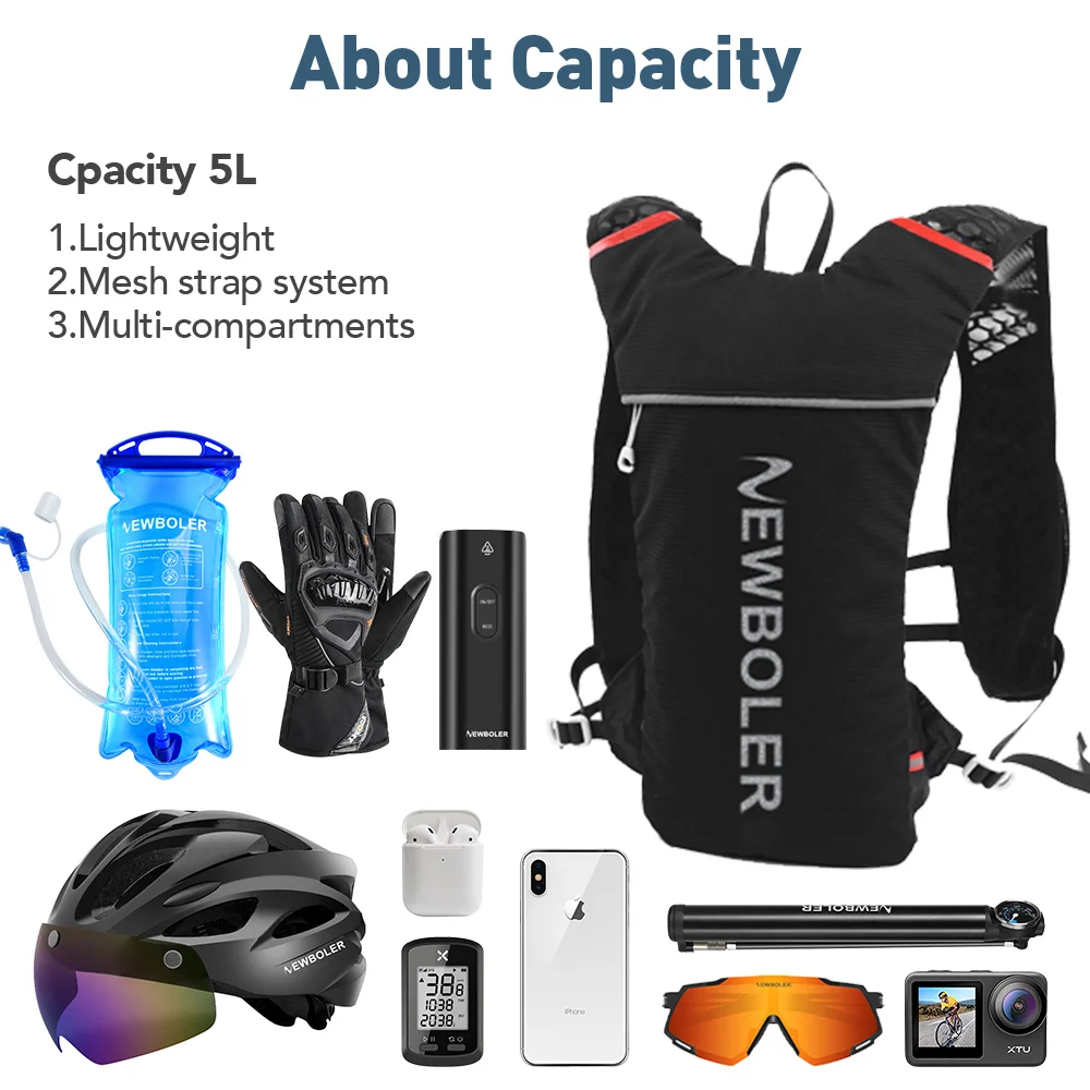 Lightweight Hydration Vest for Running and Cycling