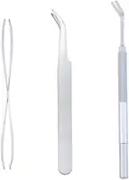 Pet Tick Removal Tool Kit Stainless Steel Tick Remover Tweezers for Dogs Cats Humans Grooming Care Accessories 2