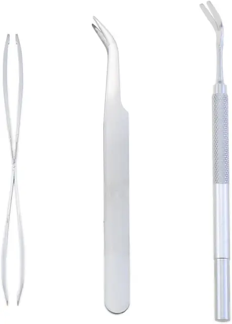 Pet Tick Removal Tool Kit Stainless Steel Tick Remover Tweezers for Dogs Cats Humans Grooming Care Accessories 2