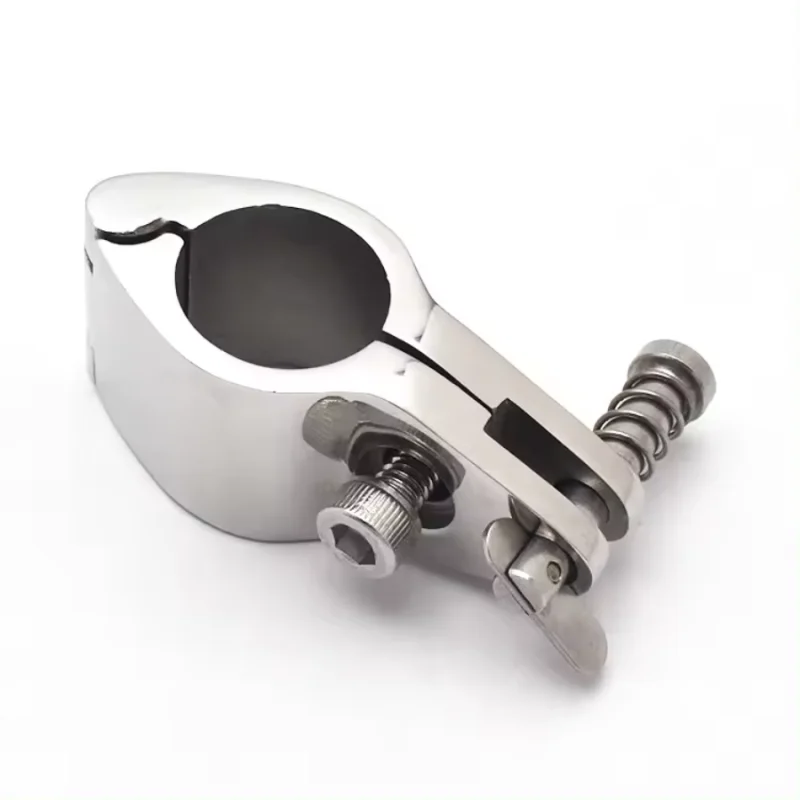 퀵릴리즈 핀이 달린 비미니 상단 힌지 턱 슬라이드 316, 스테인레스 스틸 보트 액세서리, 22mm, 25mm, 30mm, 32mm