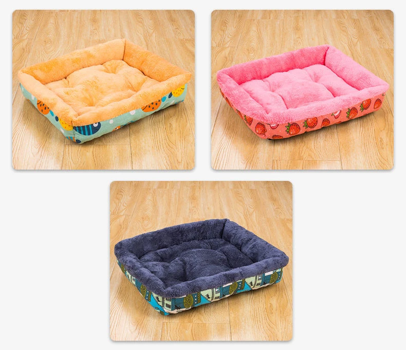 Soft Pet Bed Flannel Thickened Pet Fleece Dog House Soft Fleece Nest Dogs Baskets Mat Puppy Kennel For Cat Breathable Pets Bed pet bed pet bed mat dog kennel mat