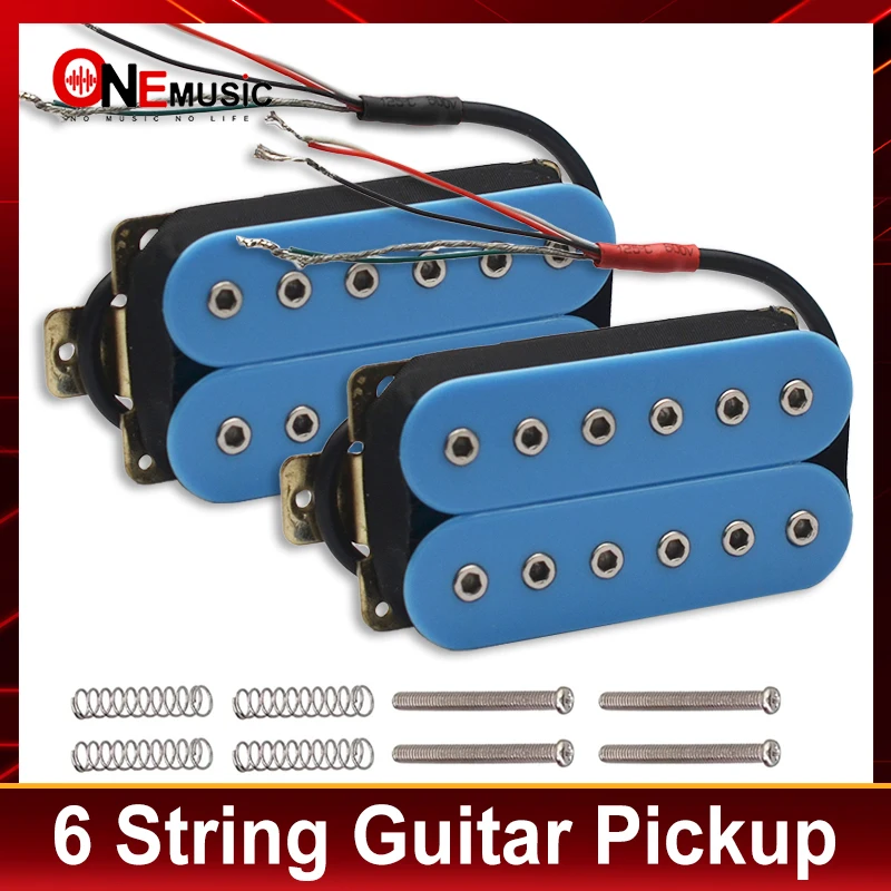 Electric Guitar 12 Adjustable Hex Screw Dual Coil Pickup for 6 String