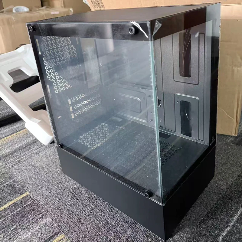 WJCOOLMAN Xuanwu PRO/Mini M-ATX PC 게이밍 케이스 270 °   칼럼 프리 시뷰룸 데스크탑 게이밍 컴퓨터 케이스 게이머용 케이스