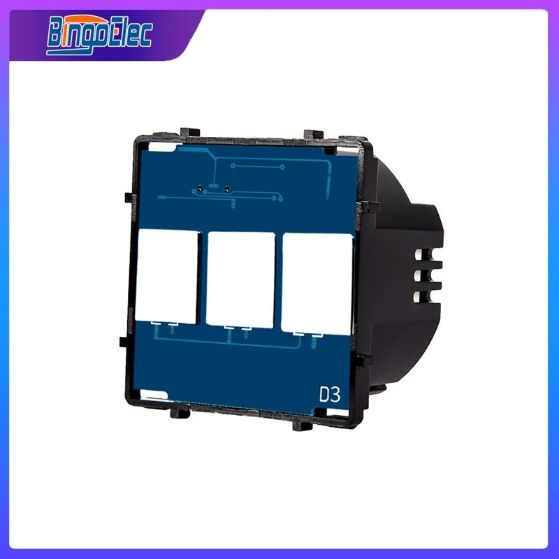 Bingoelec 86 mm 1way 2way Interruptor de Parede Base Faça Você Mesmo Parte Interruptores de Toque Base Reino Unido da ue ru Padrão para a Melhoria da Casa