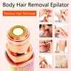 2 in 1 Electric Eyebrow Trimmer Makeup Painless Eye Brow Epilator Shaver Razors Portable Facial Hair Remover Lady depilator 2
