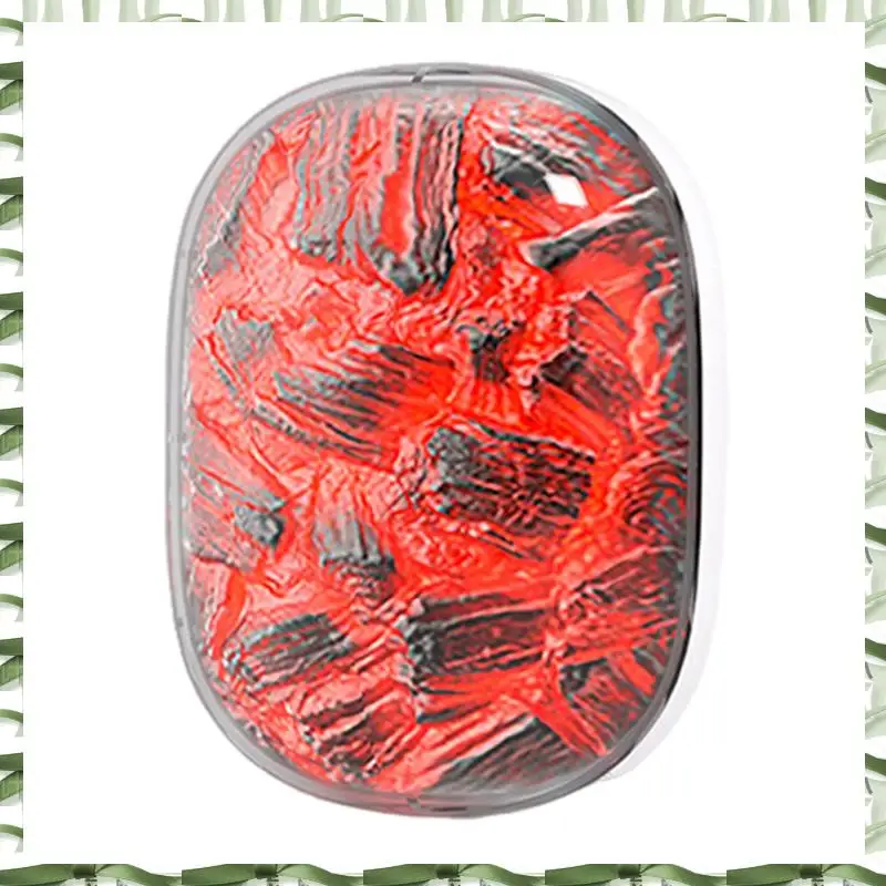 Hand Warmer,New Flame Hand Warmer,Dynamic Charcoal Fire Atmosphere Light,Hand Warmers Rechargeable,White Easy To Use