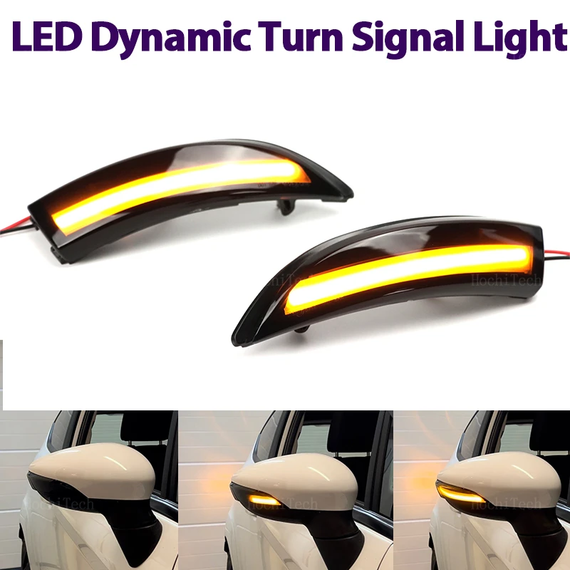 Luces LED Secuenciales Dinámicas Para Espejo Lateral – Intermitentes Compatibles Con Infiniti Q30 Q50 Q60 Q70 QX30 QX50 QX60 QX70