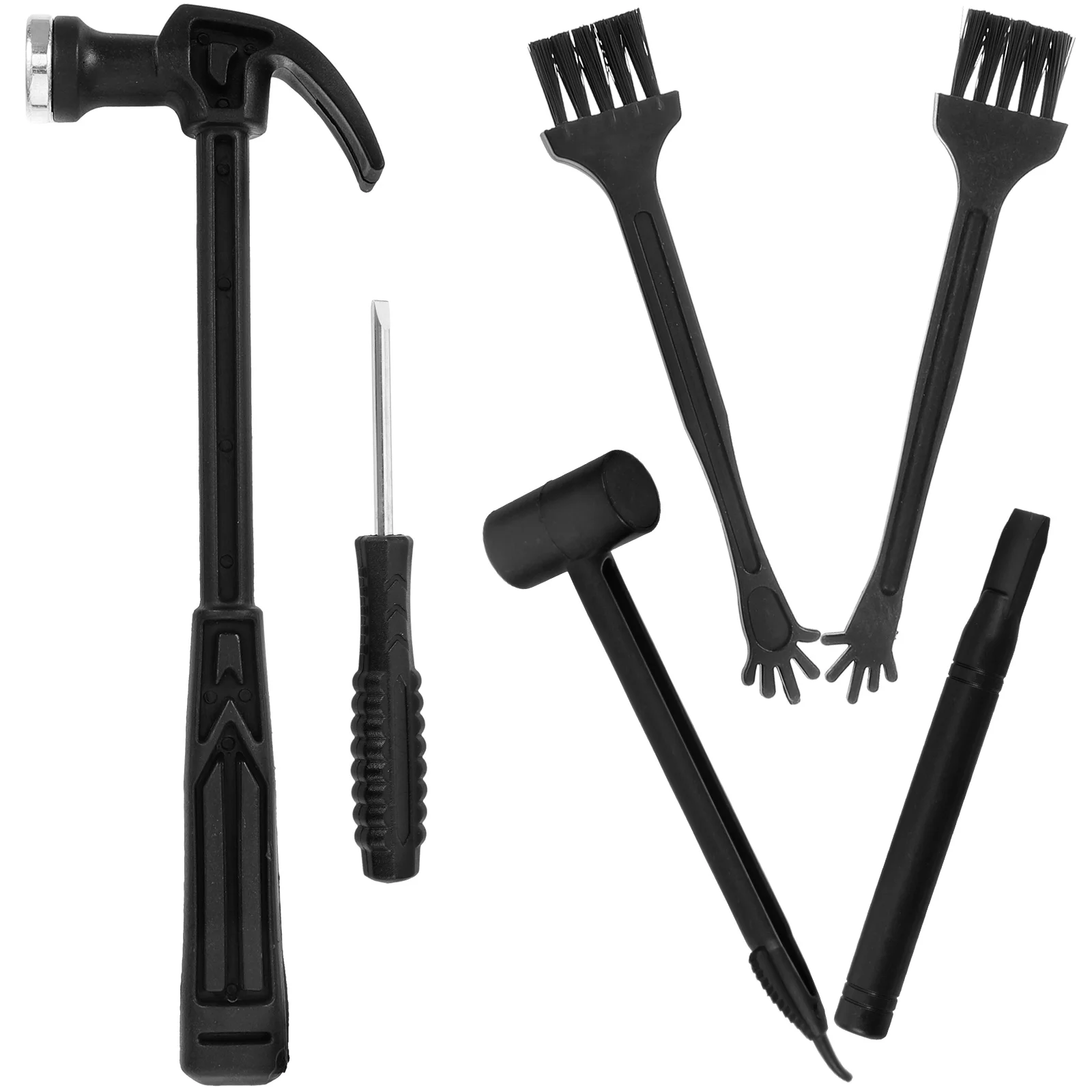 

1 Set of Pretend Play Dig Kit Toys Kids Tools Set Plastic Hammer Chisel Brush Tool Toys Set